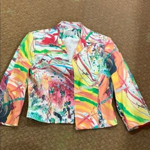 Multicolored Alberto Makali Long Sleeved Jacket
